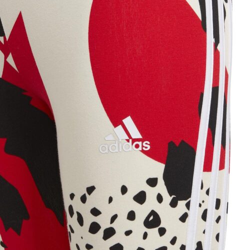 Adidas Cotton 3-Stripes All Over Print Tight Παιδικό-Εφηβικό Κολάν