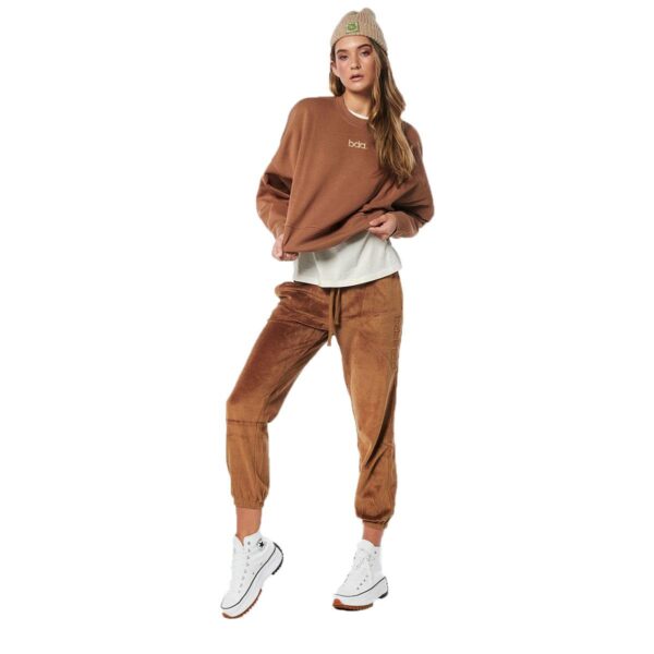 Body Action Women Relaxed Fit Velour Pants Γυναικείο Παντελόνι
