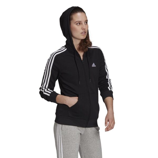 Adidas Essentials Fleece 3-Stripes Full-Zip Hoodie Γυναικεία Ζακέτα