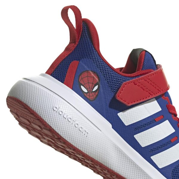 Adidas X Marvel Fortarun Spider-Man 2.0 Cloudfoam Sport Running Elastic Lace Top Strap