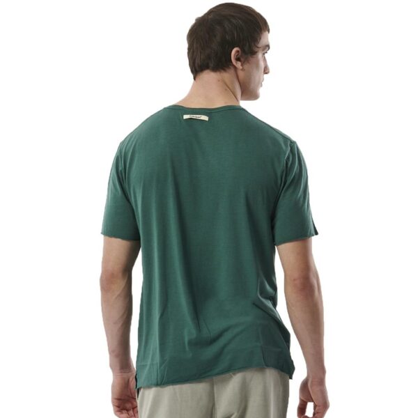 Body Action Men's Natural Dye Raw Cut T-Shirt Ανδρικό Κοντομάνικο