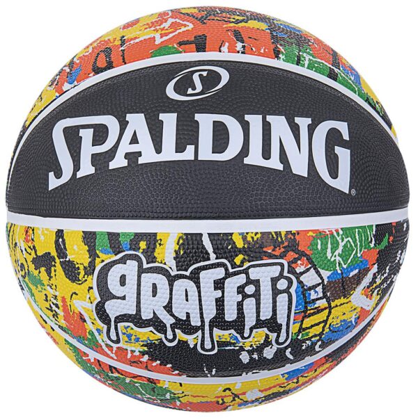 Spalding Rainbow Graffiti Rubber Basketball