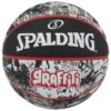 Spalding Black Red Graffiti Rubber Basketball