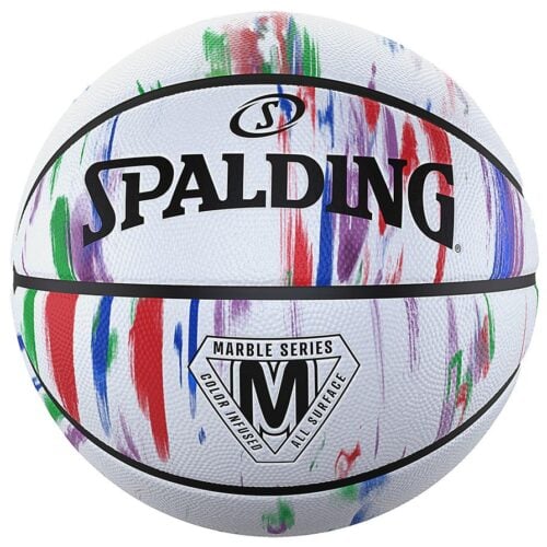 Spalding Marble Series Rainbow Rubber Basketball