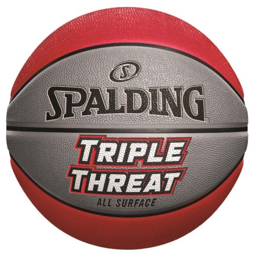 Spalding Triple Threat Rubber Basketball Size 7